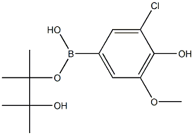 3-Chloro-4-hydroxy-5-Methoxyphenylboronic acid pinacol ester, 97% 结构式
