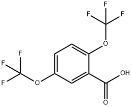 2,5-bis(trifluoromethoxy)benzoic acid Structure