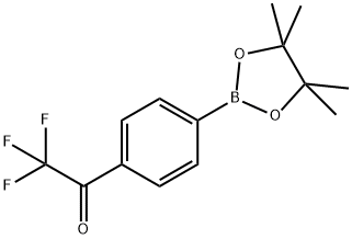 2,2,2-三氟苯乙酮-4-硼酸频哪醇酯,1004294-77-2,结构式