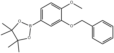 3-ベンジルオキシ-4-メトキシボロン酸, ピナコールエステル 化学構造式