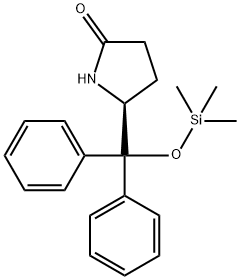 (5S)-5-[diphenyl[(triMethylsilyl)oxy]Methyl]-2-Pyrrolidinone,1005209-74-4,结构式