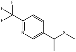 3-[1-(甲硫基)乙基]-6-(三氟甲基)吡啶, 1005489-34-8, 结构式