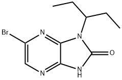 6-broMo-1-(pentan-3-yl)-1H-iMidazo[4,5-b]pyrazin-2-ol Structure