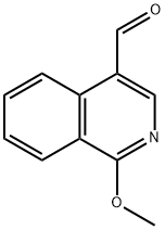 1-メトキシ-4-イソキノリンカルボキシアルデヒド 化学構造式