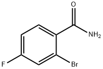 2-溴-4-氟苯甲酰胺 结构式