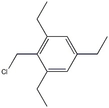 Benzene, 2-(chloroMethyl)-1,3,5-triethyl- Struktur