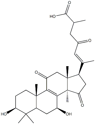 灵芝烯酸B,100665-41-6,结构式