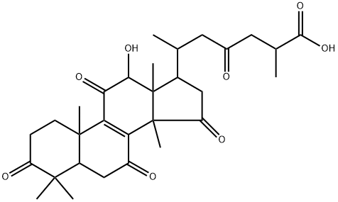 脱乙酰灵芝酸F, 100665-44-9, 结构式