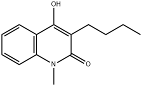 3-丁基-4-羟基-1-甲基喹啉-2(1H)-酮, 100717-76-8, 结构式