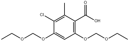 3-chloro-4,6-bis(ethoxyMethoxy)-2-Methylbenzoic acid Structure
