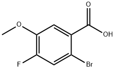 2-溴-4-氟-5-甲氧基苯甲酸,1007455-21-1,结构式
