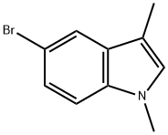 5-溴-1,3-二甲基-1H-吲哚,10075-49-7,结构式