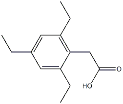 Benzeneacetic acid, 2,4,6-triethyl- Structure