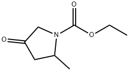 2-甲基-4-氧代吡咯烷-1-甲酸乙酯, 100911-10-2, 结构式