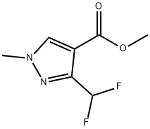 3-(二氟甲基)-1-甲基-1H-吡唑-4-羧酸甲酯 结构式