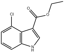 4-氯-1H-吲哚-3-甲酸乙酯, 1009818-70-5, 结构式