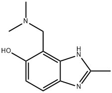 2-甲基-4-(二甲氨基甲基)-5-羟基苯并咪唑,101018-70-6,结构式