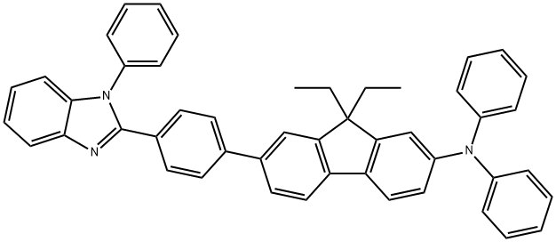 EFIN , 9,9-diMethyl-N,N-diphenyl-7-(4-(1-phenyl-1H-benzo[d]iMi Structure