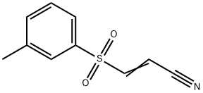 3-(M-tolylsulfonyl)acrylonitrile Structure