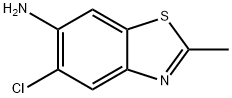 5-氯-2-甲基苯并[D]噻唑-6-胺,101253-50-3,结构式