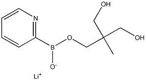 2-Pyridinylboronic acid tri(hydroxymethyl)ethane ester lithium salt Struktur