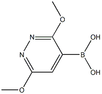 3,6-DiMethoxylpyridazine-4-boronic acid Struktur