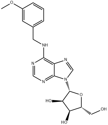 N-[(3-甲氧基苯基)甲基]-腺苷, 101565-95-1, 结构式