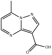 7-methylpyrazolo[1,5-a]pyrimidine-3-carboxylic acid Struktur