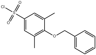 4-(benzyloxy)-3,5-dimethylbenzene-1-sulfonyl chloride Structure
