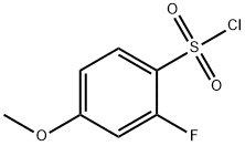 2-Fluoro-4-Methoxybenzenesulfonyl Chloride Struktur