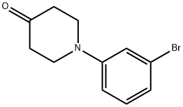 1-(3-bromophenyl)piperidin-4-one Struktur