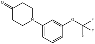 1-[3-(trifluoromethoxy)phenyl]piperidin-4-one Structure