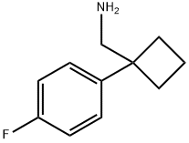 [1-(4-fluorophenyl)cyclobutyl]methanamine Struktur