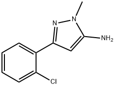 3-AMoino-5-(2-chlorophenyl)-2-Methylpyrazole Structure