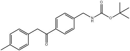 4-(2-(对-甲苯基)乙酰基)苄基氨基甲酸叔丁酯, 1017781-77-9, 结构式