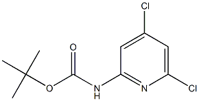 tert-butyl 4,6-dichloropyridin-2-ylcarbamate Struktur