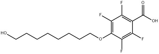 2,3,5,6-四氟-4-(8-羟基-正辛醚)-苯甲酸 结构式