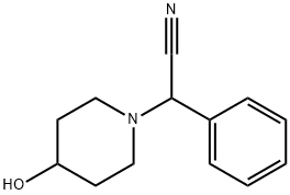 2-(4-Hydroxypiperidin-1-yl)-2-phenylacetonitrile Structure