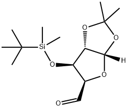 (3aS,5R,6R,6aS)-6-((tert-butyldiMethylsilyl)oxy)-2,2-diMethyltetrahydrofuro[2,3-d][1,3]dioxole-5-carbaldehyde Structure
