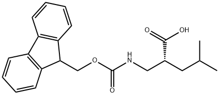 (R)-Fmoc-beta2-homoleucine Structure