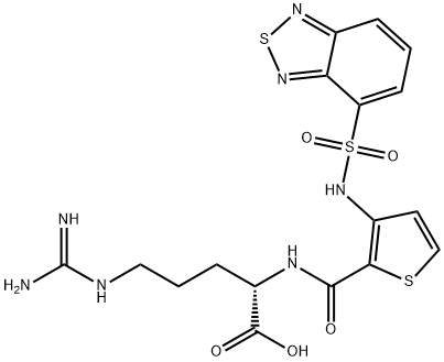 L-Arginine, N2-[[3-[(2,1,3-benzothiadiazol-4-ylsulfonyl)aMino]-2-thienyl]carbonyl]-, 1018927-63-3, 结构式