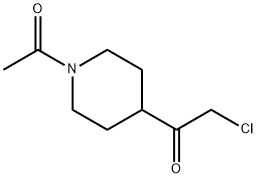 1-(1-Acetylpiperidine-4-yl)-2-chloroethanone Structure