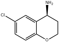 (S)-6-氯苯并二氢吡喃-4-胺, 1018978-87-4, 结构式