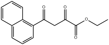 4-(1-ナフチル)-2,4-ジオキソブタン酸エチル 化学構造式