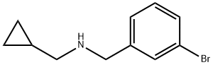 N-环丙甲基-3-溴苄胺 结构式
