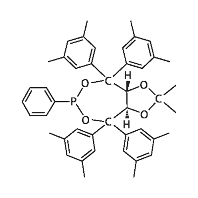 (3AR,8AR)-(-)-4,4,8,8-四(3,5-二甲基苯基)四氢-2,2-二甲基-6-苯基-1,3-间二氧杂环戊烯并[4,5-E] 二氧膦, 1019840-96-0, 结构式