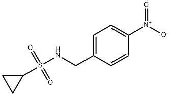 N-(4-硝基苄基)环丙磺酰胺,1019855-82-3,结构式