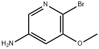 6-溴-5-甲氧基吡啶-3-胺 结构式