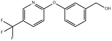 (3 - ((5-(三氟甲基)吡啶-2-基)氧基)苯基)甲醇, 1020325-22-7, 结构式