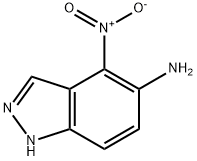 4-硝基-1H-吲唑-5-胺,102170-46-7,结构式